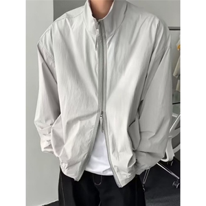 飞行员夹克男潮牌街头宽松百搭bf休闲情侣棒球服防水JK216 P65图片