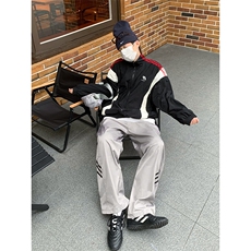 B221美式ins街头hiphop休闲情侣宽松运动裤子LK23117-P60控78，男装休闲裤，电商B221