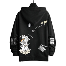 KS21115-P38加绒款-P43连帽开衫卫衣男运动外套大码班服网格，男装卫衣，电商A040A
