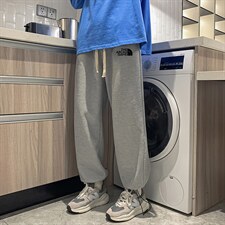 华夫格运动裤男大码抽绳休闲裤卫裤HK78232-P35加绒款P45，男装休闲裤，电商A040