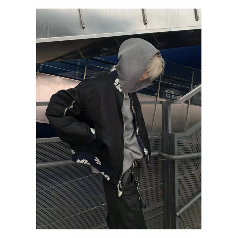 J9813-P65美式高街潮牌高级感cleanfit提花棒球服夹克外套,男装夹克,星座617A-2