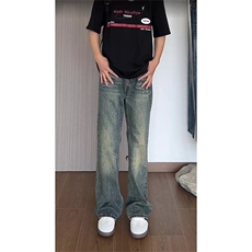 美式复古牛仔裤男潮牌宽松cleanfit水洗休闲长裤K2361-P55-控78，男装牛仔裤，星座1004-3