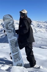 冬新户外防水滑雪服套装男女同款潮流两件套中性风外套TZ027-P240，男装休闲套装，电商A001-1