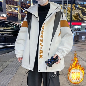 秋冬男式加绒加厚夹克男时尚潮流加厚棉衣男外套MY1685-P73图片