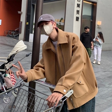 男装夹克2026秋冬季新款呢料毛呢大衣男生外套XZ514-2-F628-P120，男装夹克，星座514-2(原B239)
