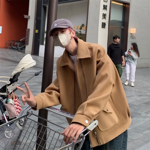 男装夹克2026秋冬季新款呢料毛呢大衣男生外套XZ514-2-F628-P120