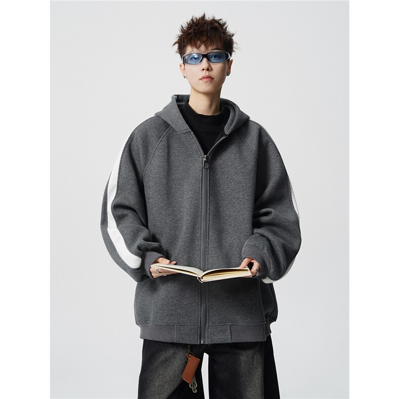 重磅拼色男女连帽卫衣特P60M-3XL，男装卫衣，电商B325