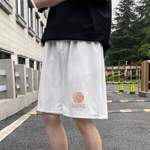MK37237-P15 冰丝短裤男士大码宽松休闲五分裤男运动中裤图片