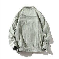 jk687-p95--限价128白底牛仔夹克肥仔秋款量足印花大码，男装夹克，星座103A
