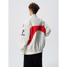 印花机车户外赛车M-5XL大码：涤纶夹克外套男78199P78控128，男装夹克，星座226-1