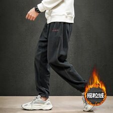 2019冬季新马切达日系大码男束脚保暖休闲摇粒绒卫裤长裤K572-P45，男装休闲裤，电商A001