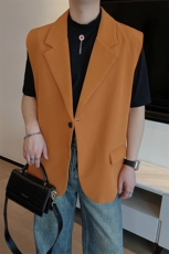 春夏新款西服男士马甲无袖外套时尚背心坎肩潮牌痞帅上衣BX66-P65，男装西服，电商B267