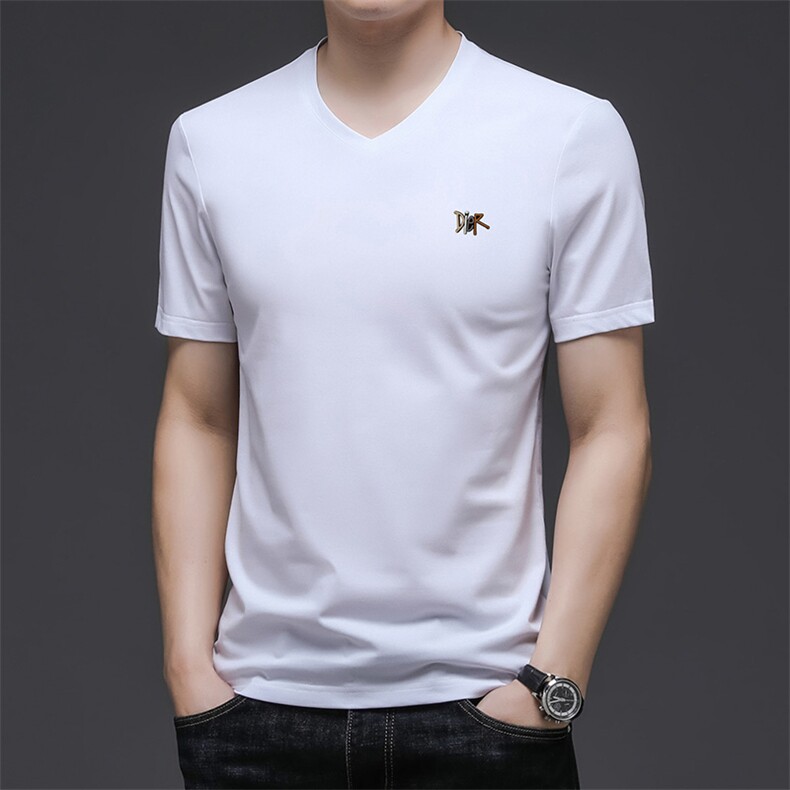 FL-S6080V男式2023年夏季新款T恤衫男短袖圆领休闲体恤P42图片