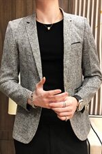 男装外套男秋季衣服韩版潮流修身休闲小西装男青年单西服，男装西服，星座509