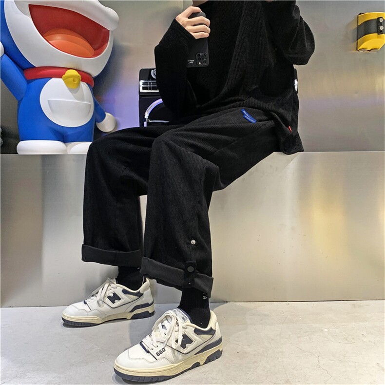 秋冬新款灯芯绒休闲裤潮流宽松直筒裤A161-2-G3017-P35,男装休闲裤,电商A161-2