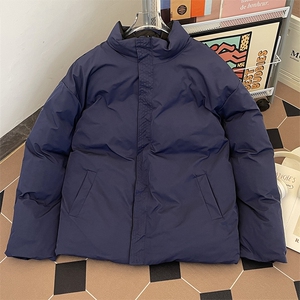 加绒加厚冬男立领棉衣两面穿字母印花面包服棉袄外套MA9091 P102图片