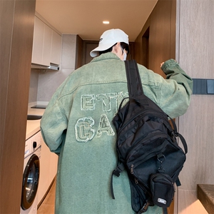 牛仔外套男春秋韩版潮流潮牌夹克男休闲百搭上衣服JK02078-P62图片