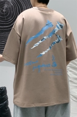 2025夏季原创设计印花港风休闲宽松T恤B266-DX02-P30，男装T恤，星座B257-1