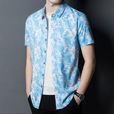 衬衫短袖2023夏季新款男士商务休闲无痕免烫话衬衣休闲短袖衬衫潮，男装衬衫，电商B212（原钱塘6029）