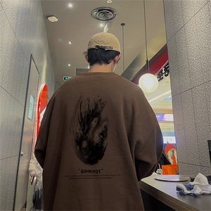 特P25控48 秋冬新款男士圆领卫衣宽松休闲日常百搭上衣WQ2421图片