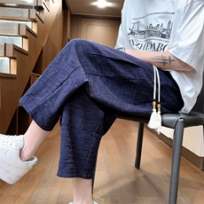 夏季纯棉八分裤男休闲裤纯色男士休闲裤七分裤潮流A266-KZ881-P60，男装牛仔裤，电商A266