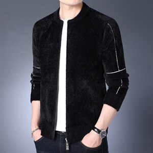 BSS2293男式2023秋季新款针织开衫夹克商务休闲男装P102，男装针织衫/毛衣，电商B360