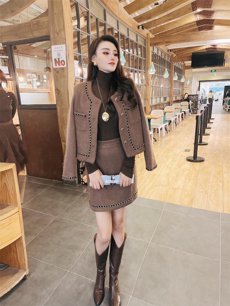 羊毛加厚套装决决子，女装职业装，G&F港孚