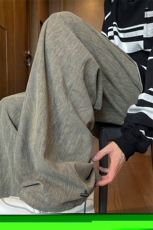 K566-P50M-6XL秋季大码宽松阔腿灯芯绒美式复古休闲长裤，男装休闲裤，星座109