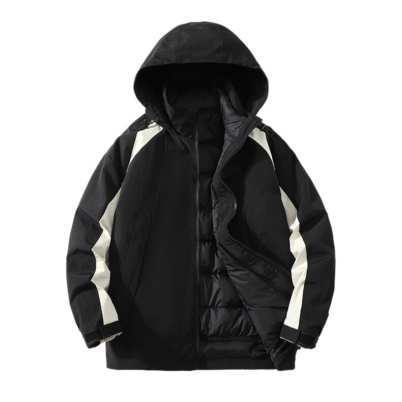 冬上新三合一冲锋衣潮加绒羽绒服保暖外套男女8352-P210控价299,男装羽绒服,电商A441-1