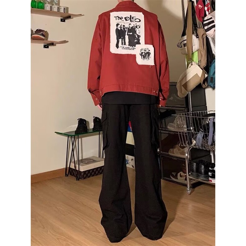 复古cleanfit高级感痞帅短款底特律夹克秋季男士外套JK845,男装夹克,星座1116A（原606A-3）