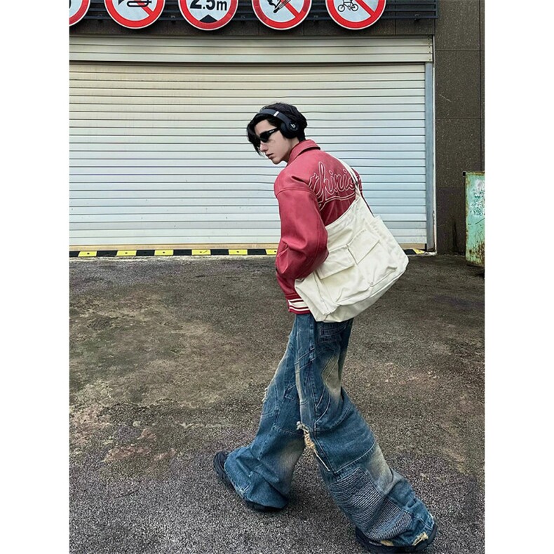 皮机车外套男潮高级感美式飞行夹克短款翻领皮衣JK3612-P75,男装皮衣,星座310A-4