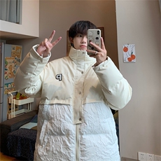 特P95控168直播品质！提花拼接加厚休闲棉衣潮流痞帅MY260，男装棉衣，电商B370