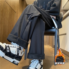 抖音品质潮流褶皱宽松冲锋裤K23544-p50控68加绒K23544JR-P60控78，男装休闲裤，电商B315