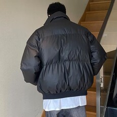 跑量特批现货高品质供抖音供直播美式短款pu棉衣男女G1111P75，男装棉衣，电商A339