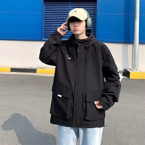 潮流外套潮男春季连帽夹克K615P56图片