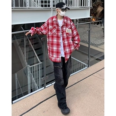 男秋季新款长袖衬衫毛呢刺绣外套CHT11P48，男装衬衫，星座1116-2