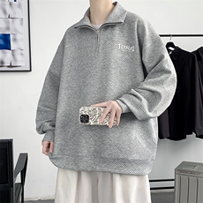 2023春上新立体提花长袖时尚翻领套头运动卫衣男女481-P58控价78，男装卫衣，电商A441-1