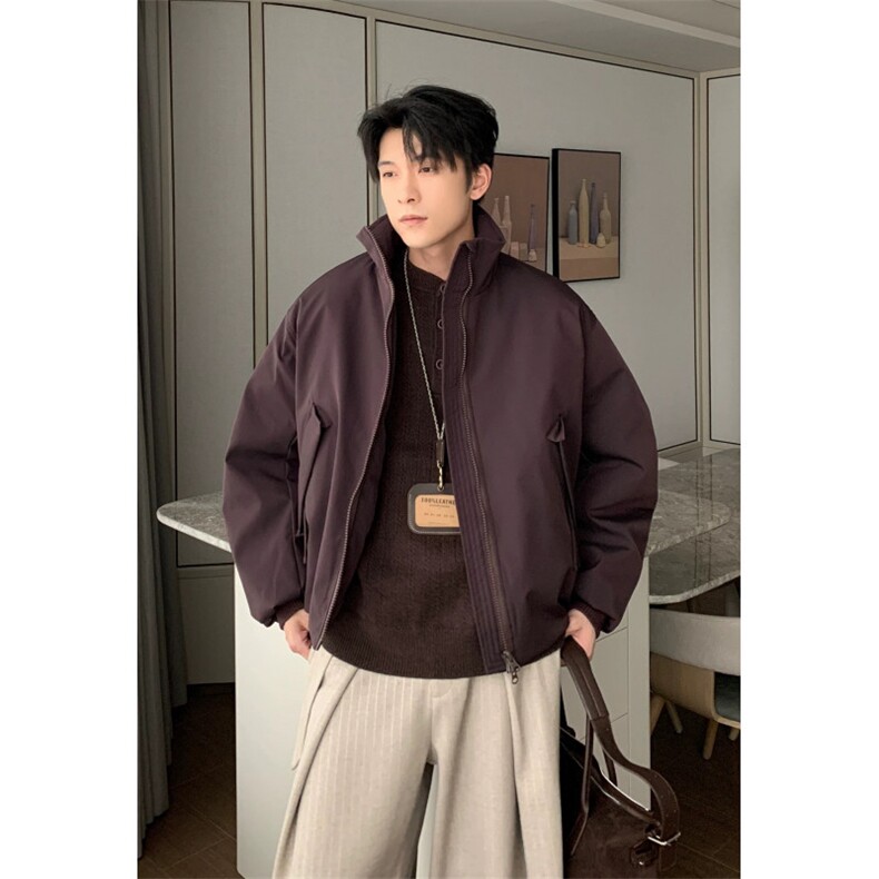 706-1-MY6048-P88  特P  现货 冬季男士短款加厚棉服外套保暖棉衣图片