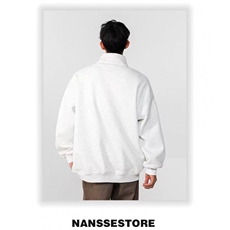 5602-P50美式复古潮牌港风刺绣字母宽松半拉链卫衣，女装卫衣/绒衫，星座617A-2