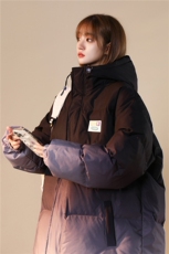 XZ-230-1MY12中性风宽松百搭扎染渐变休闲连帽加厚棉服P128控148，男装棉衣，星座230-1