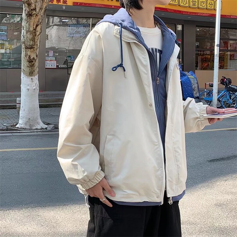 潮流夹克潮男春季连帽外套J341P63图片