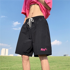 现货2026夏季清凉速干印花松紧港风美式跑量男女沙滩裤K517-TP20，男装牛仔裤，电商A170