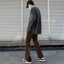 2022春装暗黑高街风男女拉链修身休闲裤子B221-LK22005-P50控68，男装休闲裤，电商B221