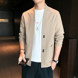 针织开衫毛衣男外套韩版潮流休闲线衣秋冬新款DF165T
