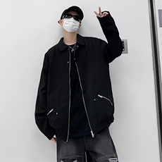 2024秋新款工装外套女街头潮牌棒球服翻领YT82-P65，男装工装外套，星座1109-3