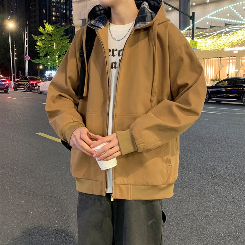 2025春季新款夹克男工装青少年宽松外套冲锋衣A02517-P85，男装夹克，星座308B-2