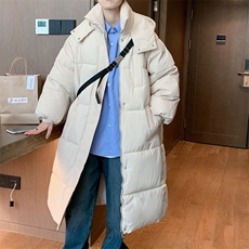 棉服长款过膝韩版加厚面包服冬季宽松棉袄外套，男装棉衣，星座716-2