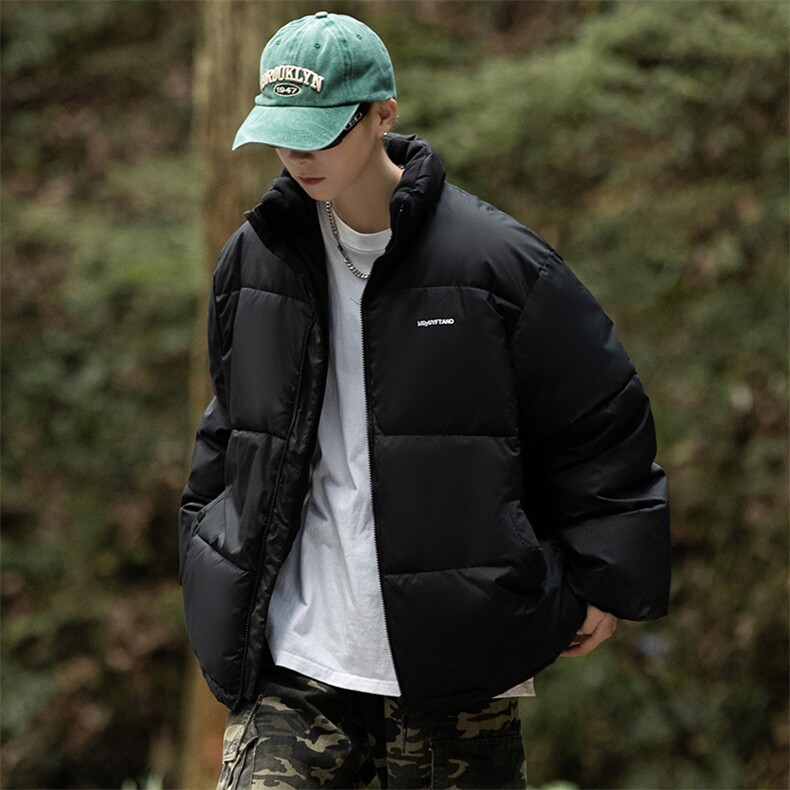 立领冬季男士棉衣刺绣加厚情侣款棉服潮棉袄青年A266-WMY2230-P65,男装棉衣,电商A266