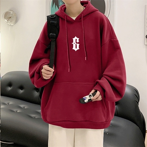 抖音供货、重磅360克现货字母印花连帽卫衣宽松 HD019-1-LMWY4453图片