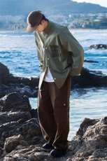 春季新款现货港风夹克户外纯色衬衫领外套DSA157B-CS01-P75，男装夹克，电商A157B